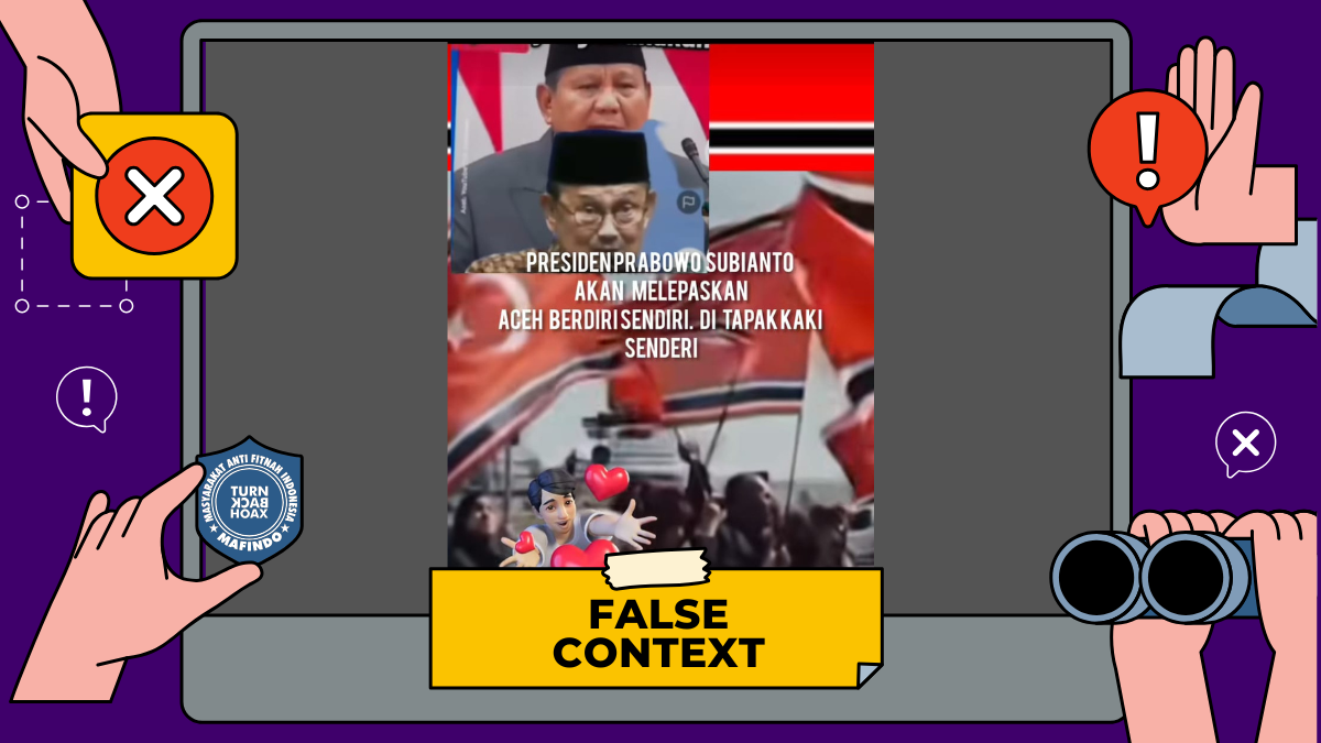 [SALAH] Presiden Prabowo Bakal Lepaskan Aceh untuk Berdiri Sendiri