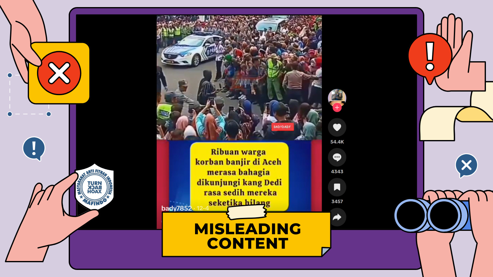 [SALAH] Video KDM Disambut Warga Aceh Korban Banjir