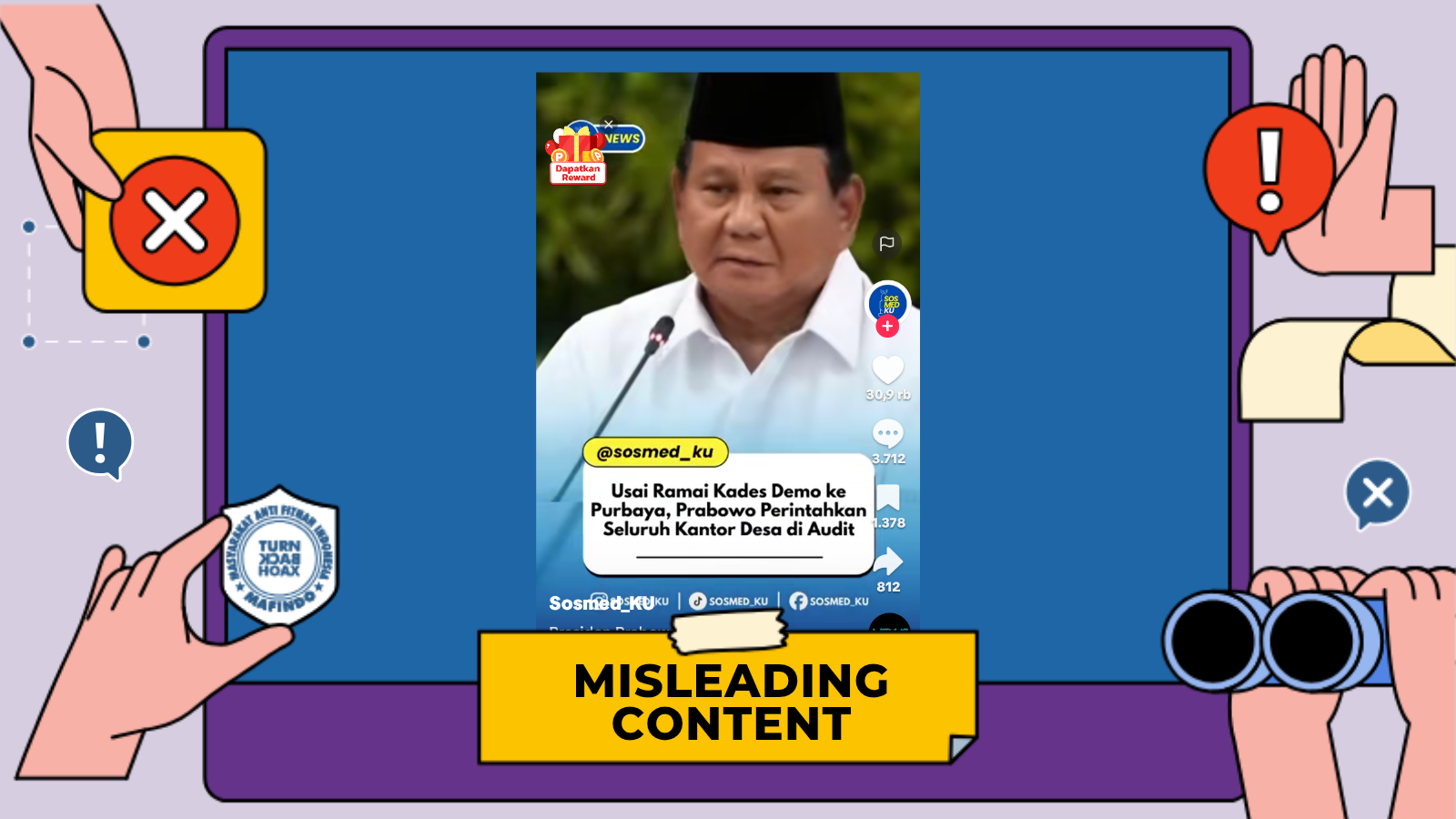 [SALAH] Prabowo Perintahkan Seluruh Kantor Desa Diaudit