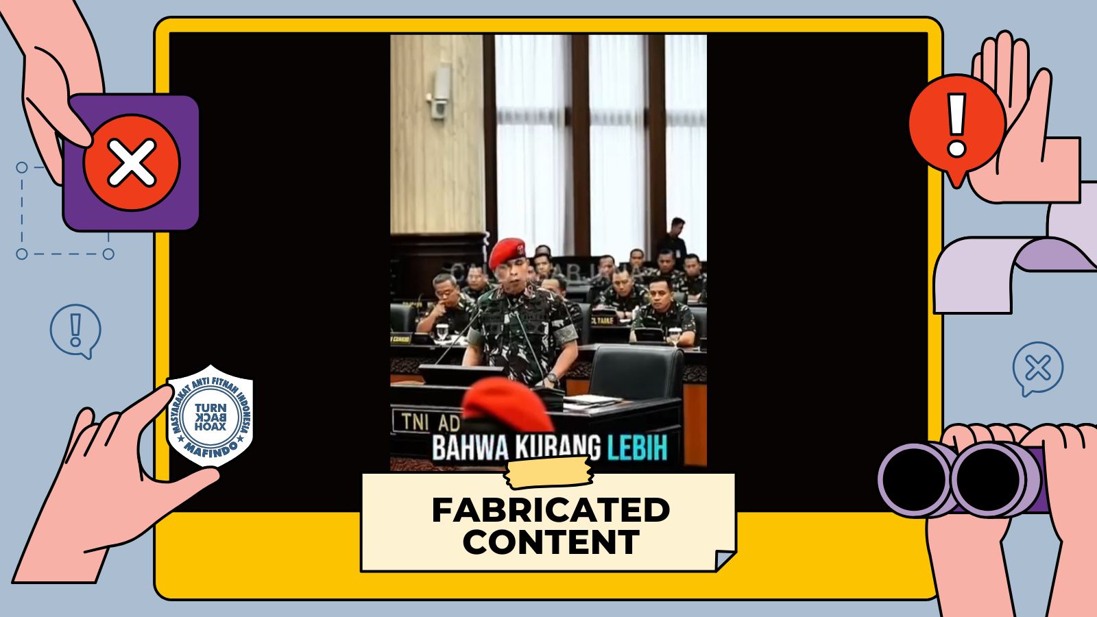 [SALAH] Video "TNI Terima Laporan Soal 1.065 Tambang Ilegal"