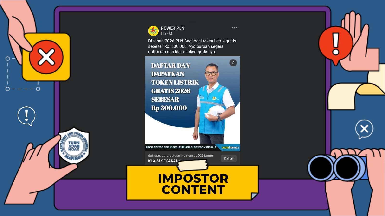 [PENIPUAN] Tautan Pendaftaran Token Listrik Gratis 2026