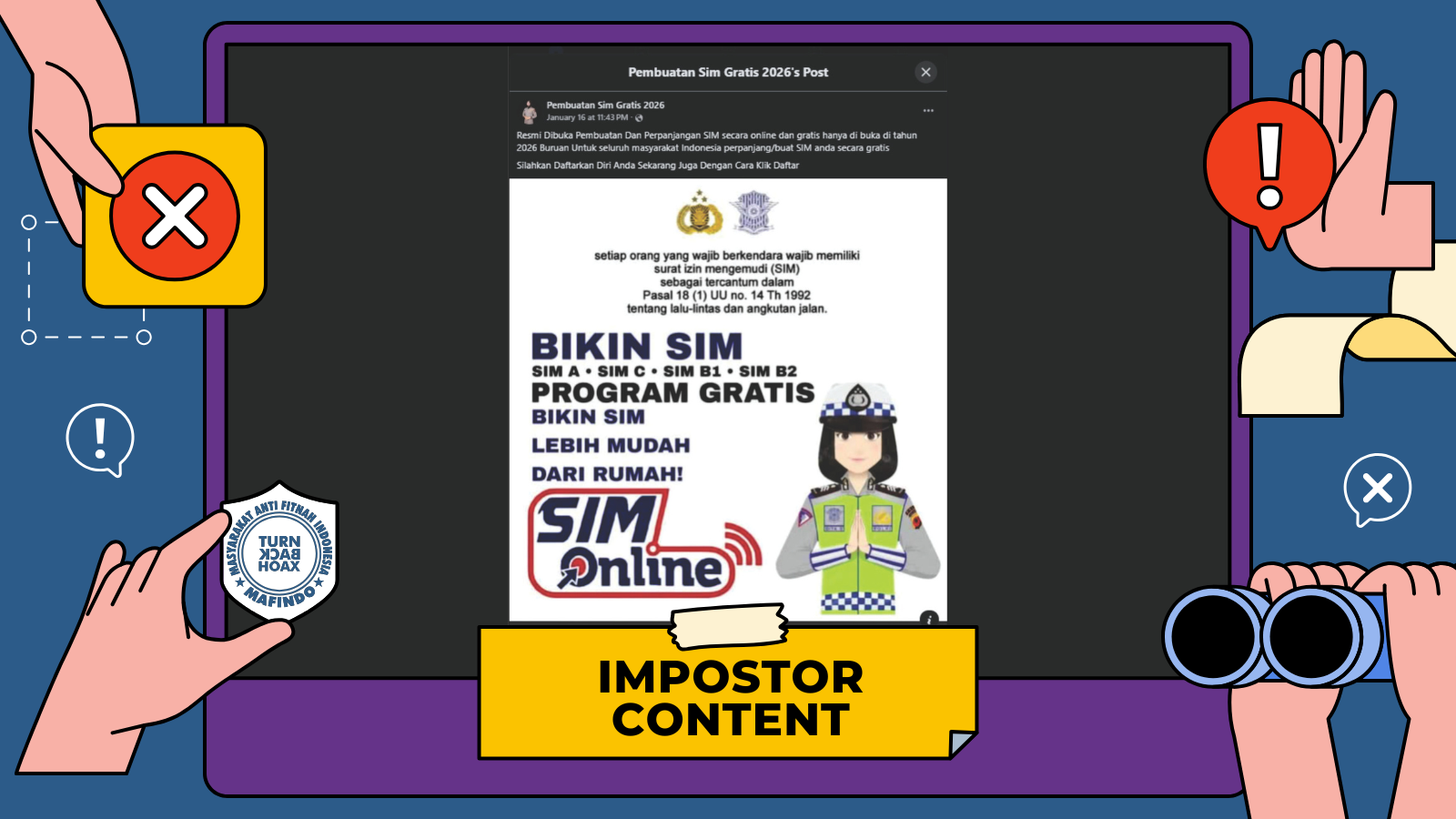 [PENIPUAN] Tautan Pembuatan SIM Online Gratis 2026