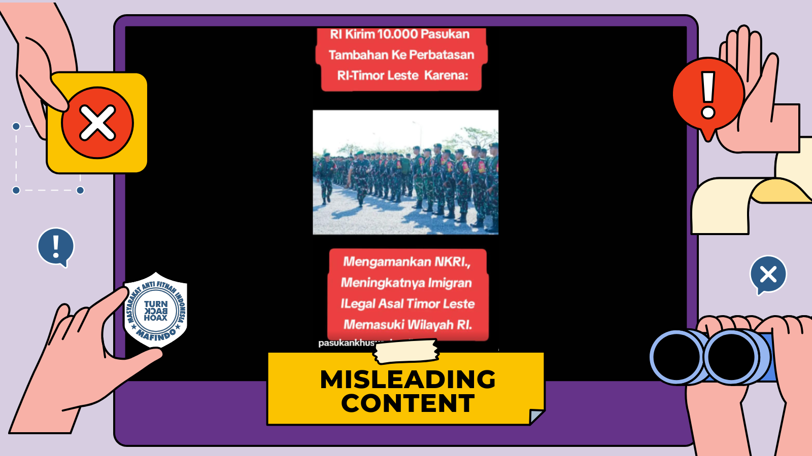 [SALAH] Imigran asal Timor Leste Meningkat, RI Kirim Pasukan Tambahan ke Perbatasan