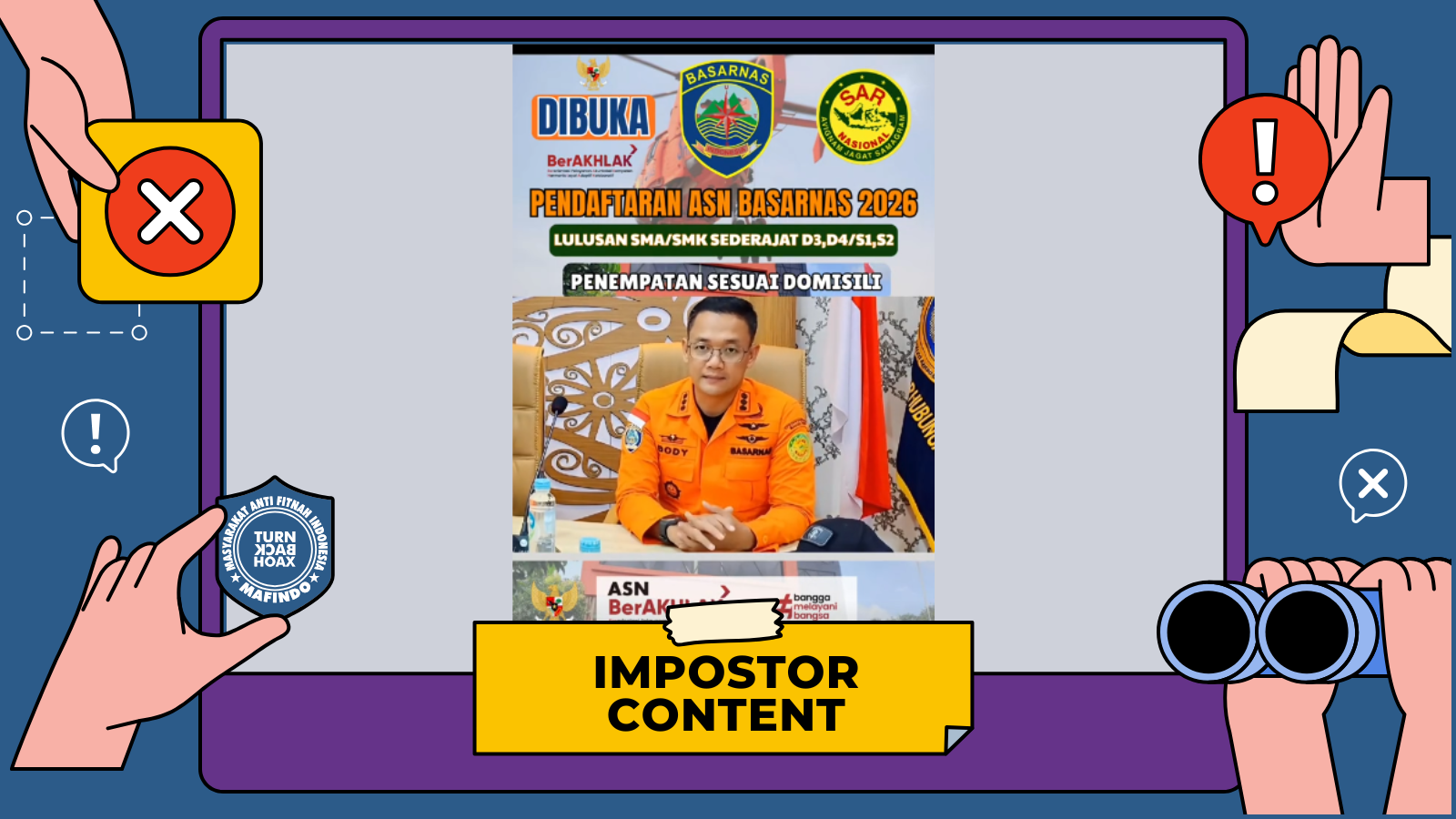 [PENIPUAN] Tautan "Pendaftaran ASN BASARNAS 2026"