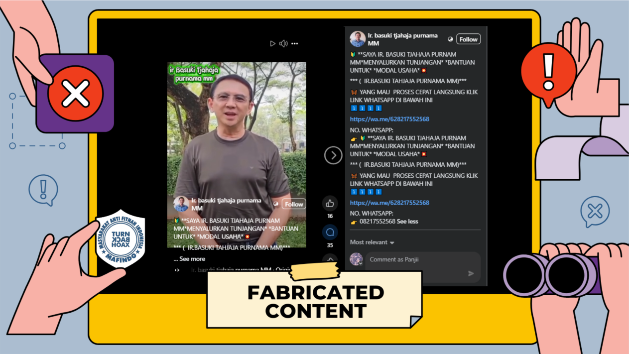 [PENIPUAN] Ahok Bagi-Bagi Bantuan Modal Usaha