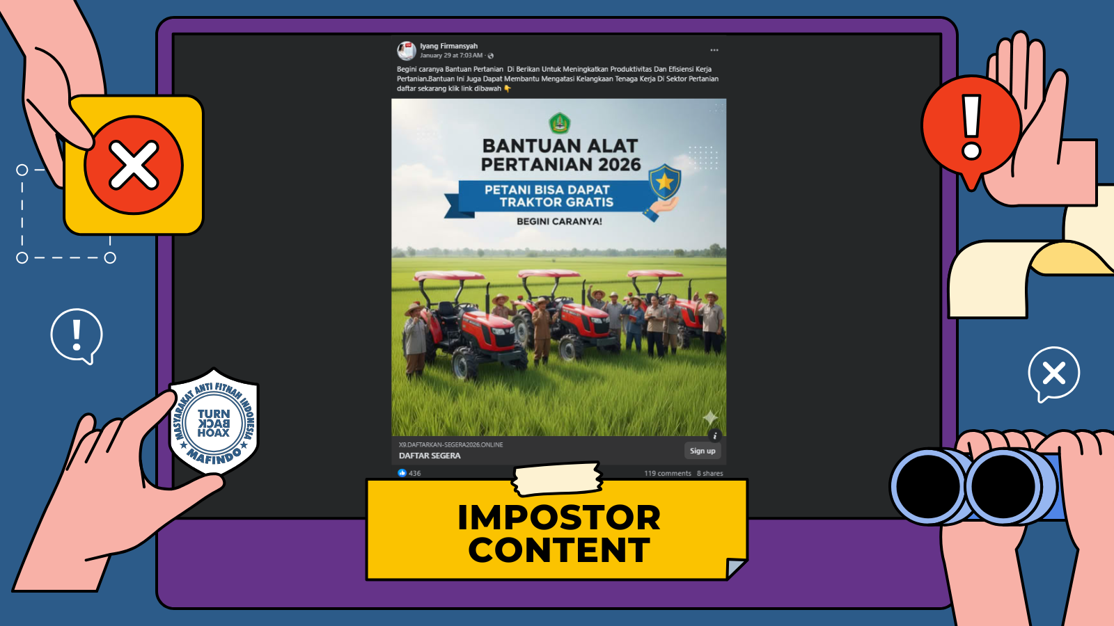 [PENIPUAN] Tautan Pendaftaran Bantuan Alat Pertanian 2026