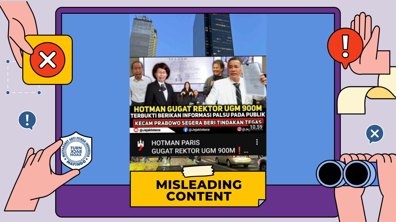 [SALAH]  Hotman Paris Gugat UGM Rp900 Miliar