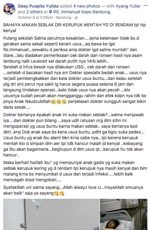 [ISU] Bahaya Makan Seblak dari Kerupuk Mentah yang Direndam Tapi Tetap Kenyal