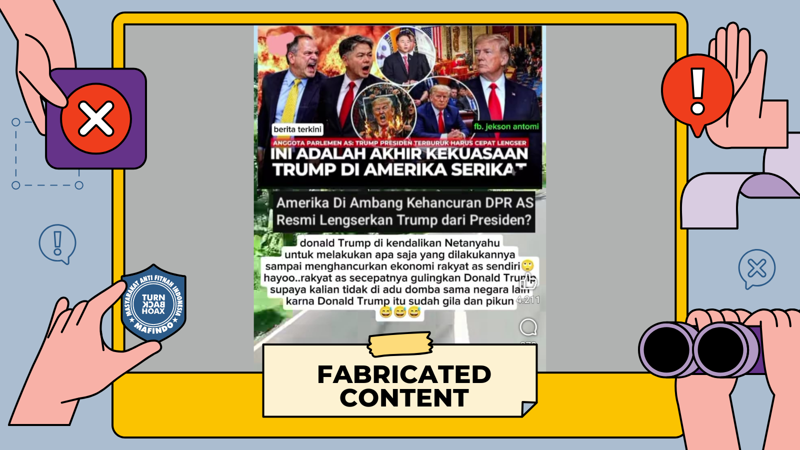 [SALAH] DPR AS Resmi Lengserkan Trump dari Kursi Presiden