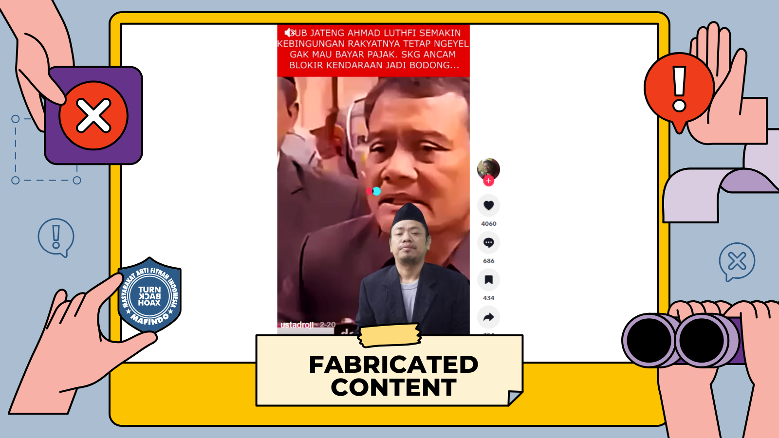 [SALAH] Gubernur Jateng Ancam Bakal Hapus dan Blokir Data Warga yang Tidak Bayar Pajak