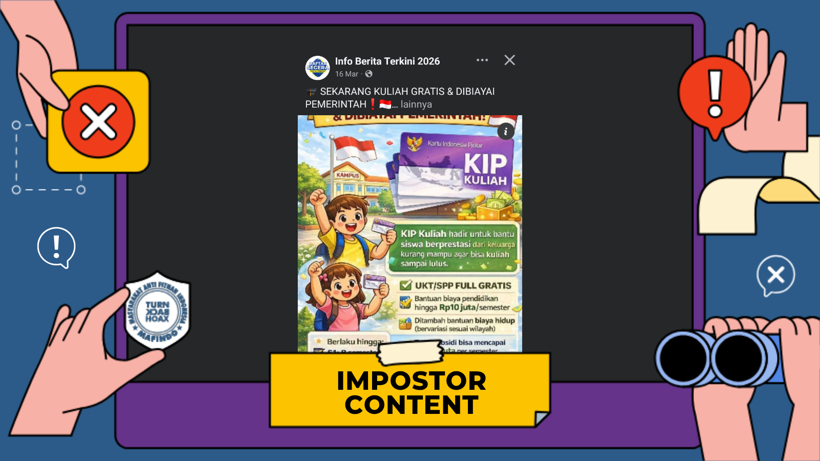 [PENIPUAN] Tautan Pendaftaran Kartu Indonesia Pintar (KIP) Kuliah 2026