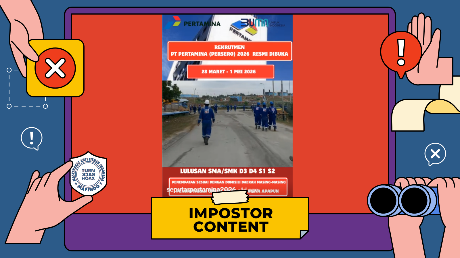 [PENIPUAN] Tautan Rekrutmen Pertamina 2026