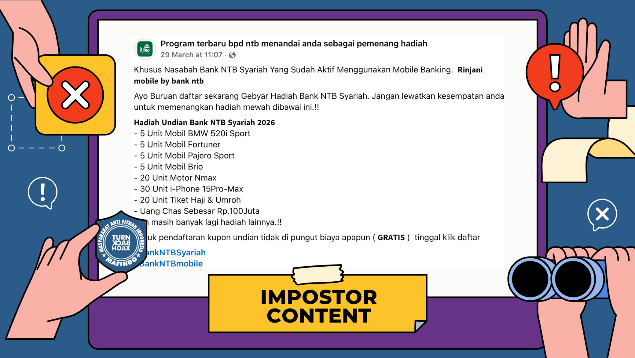 [PENIPUAN] Undian Berhadiah Bank NTB Syariah