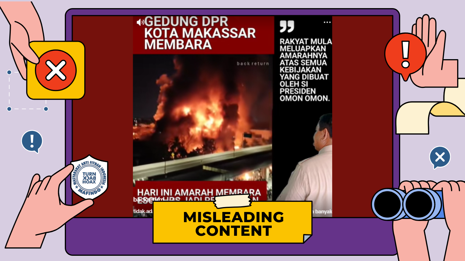 [SALAH] Video "Gedung DPRD Makassar Dibakar"