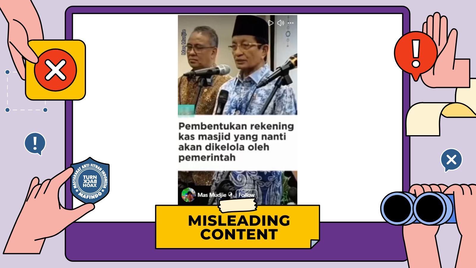 [SALAH] Menteri Agama Bikin Rekening Kas Masjid yang Dikelola Pemerintah