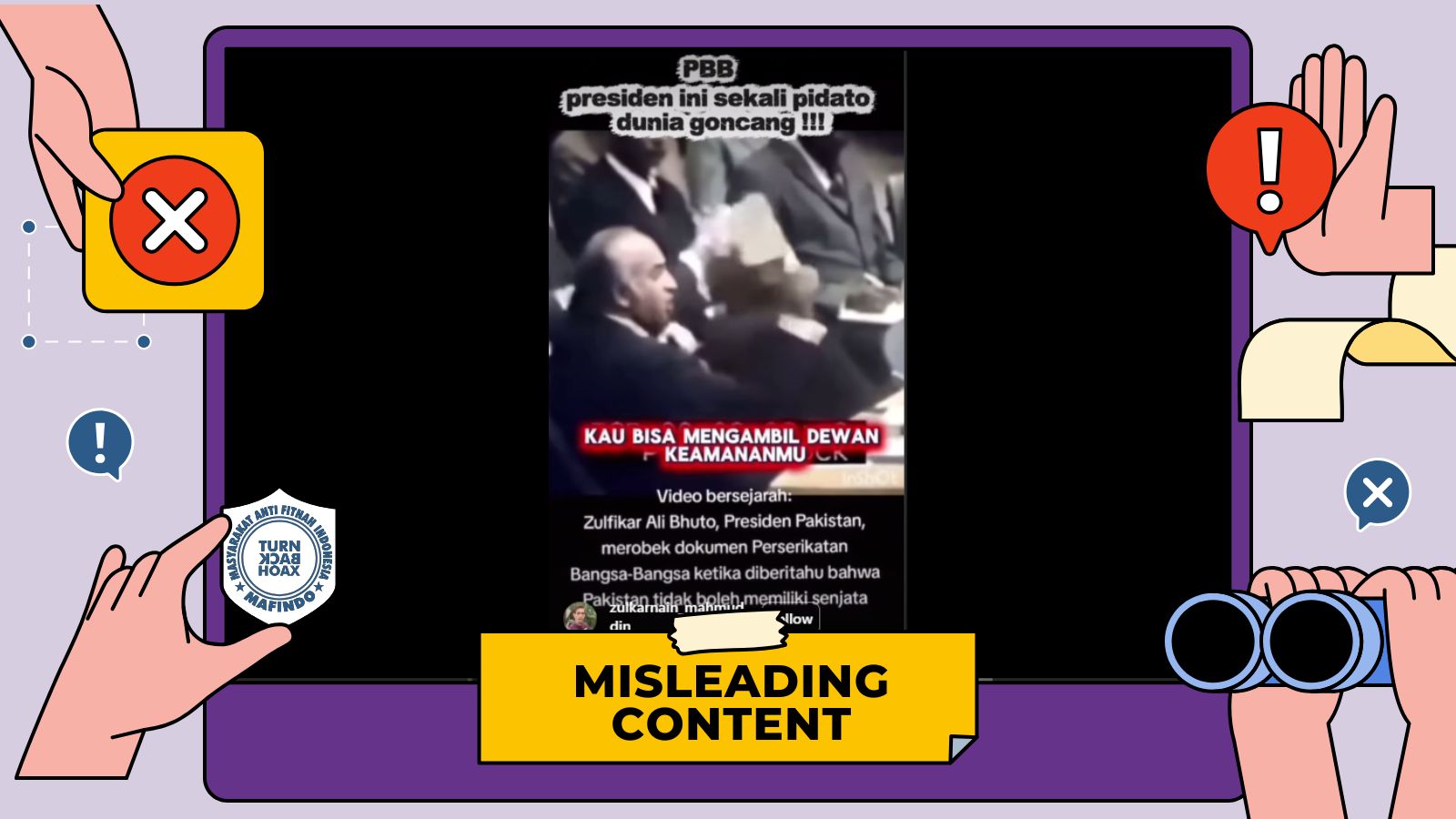 [SALAH] Presiden Pakistan Robek Dokumen PBB karena Ditolak Mengembangkan Fasilitas Nuklir