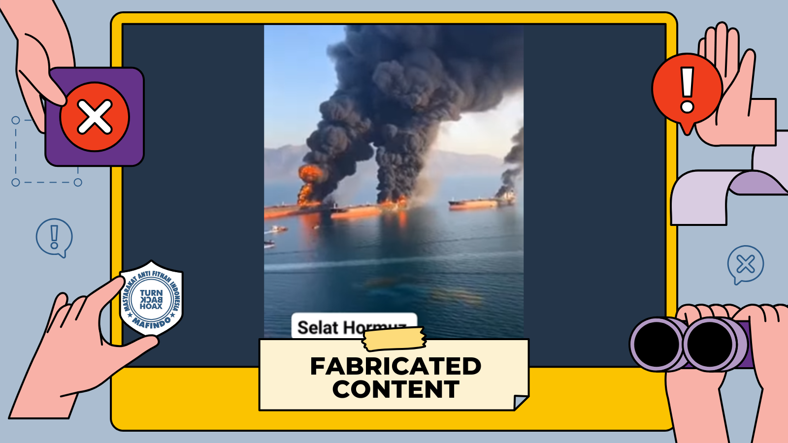 [SALAH] Video "Iran Bom Kapal Tanker Milik Thailand di Selat Hormuz"