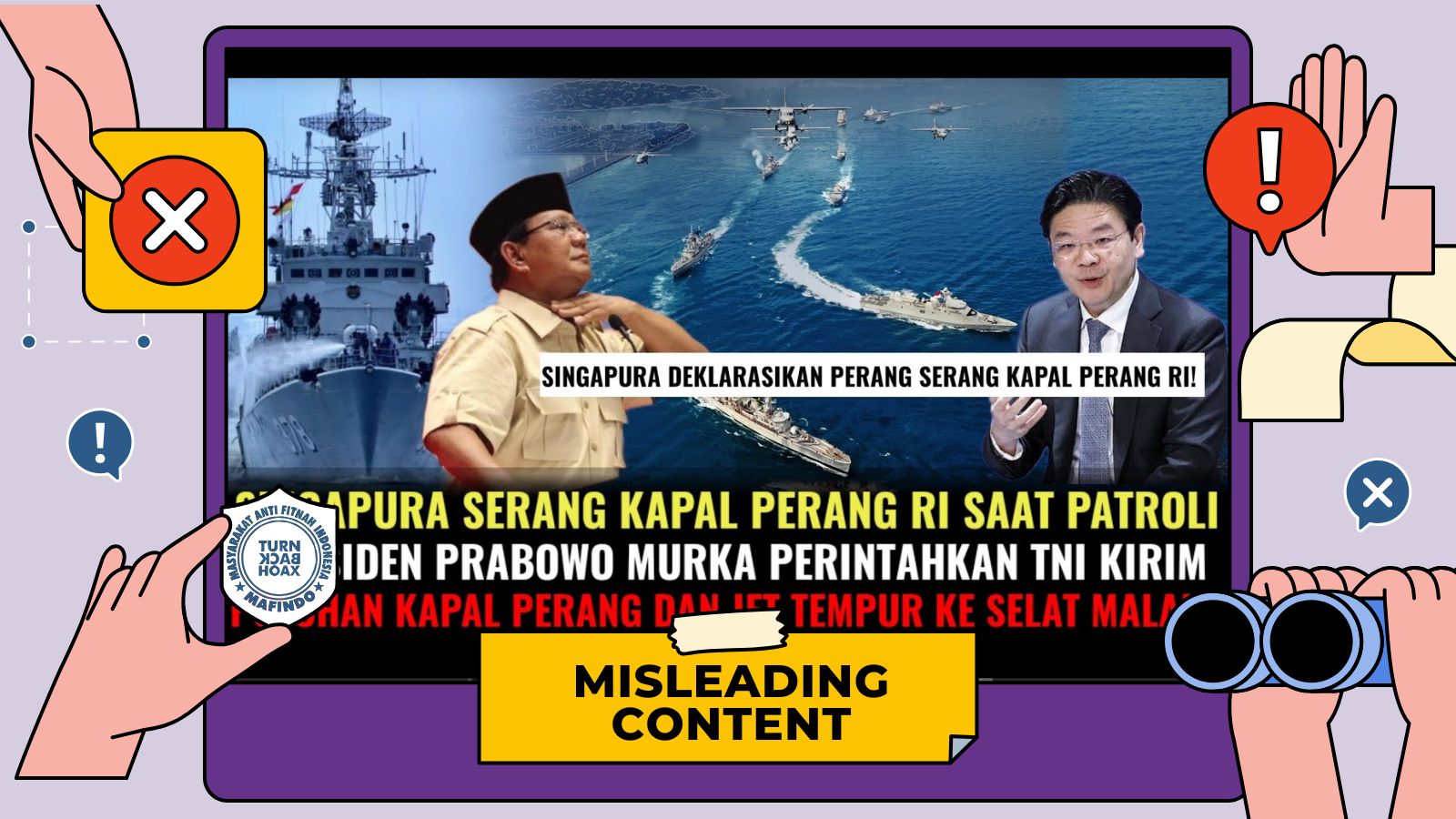 [SALAH] Singapura Serang Kapal Perang RI yang Patroli di Selat Malaka
