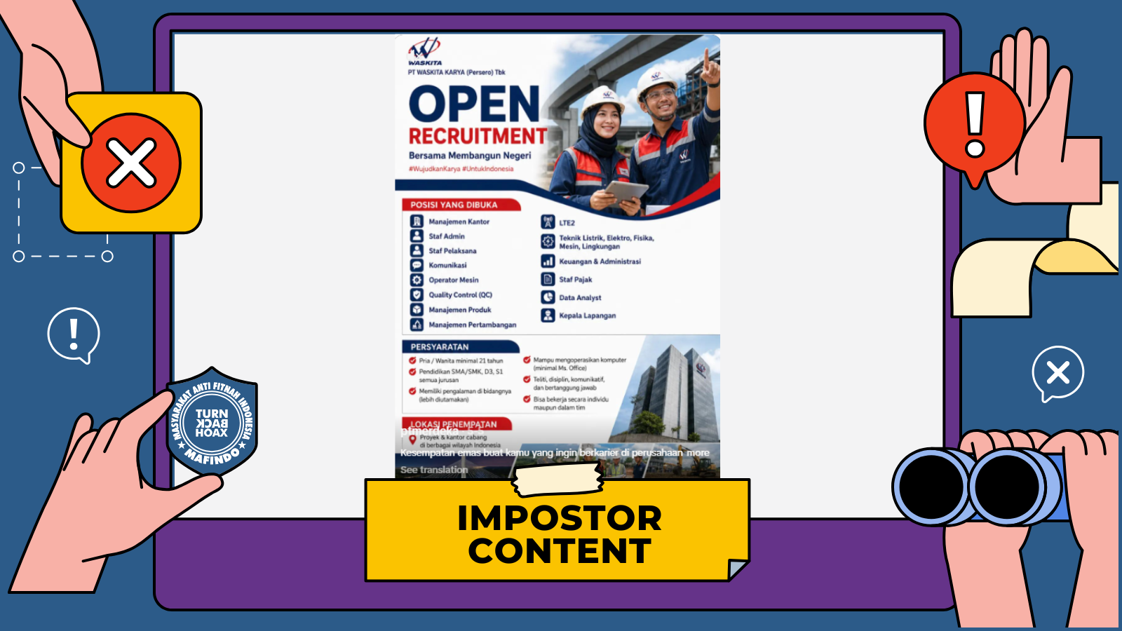 [PENIPUAN] Tautan Rekrutmen Waskita Karya