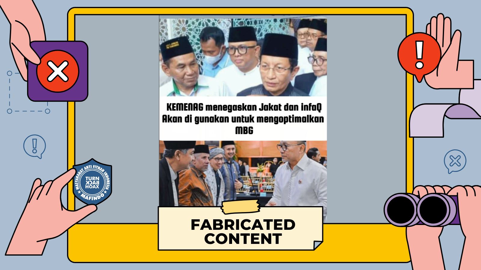 [SALAH] Menag: Zakat dan Infak Dipakai untuk MBG