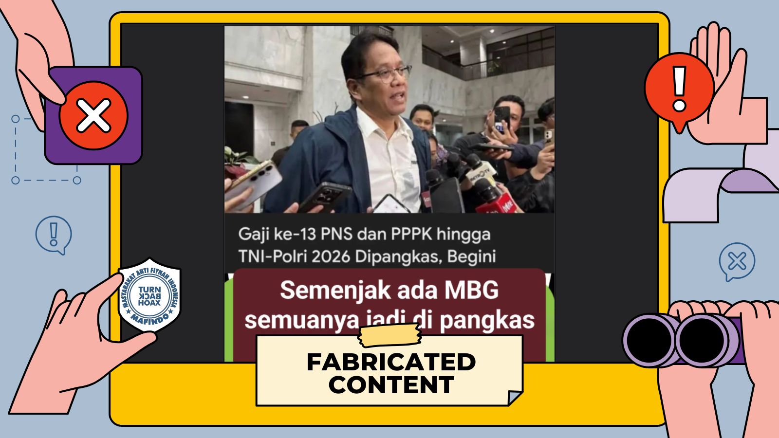 [SALAH] Purbaya Pangkas Gaji ke-13 PNS, PPPK, dan TNI-Polri Imbas Program MBG