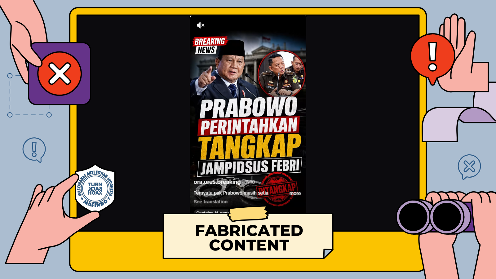 [SALAH] Prabowo Perintahkan Penangkapan Jampidsus Febrie