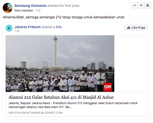 Seputar Jakarta News: “Alumni 212 Gelar Setahun Aksi 411 di Masjid Al Azhar”