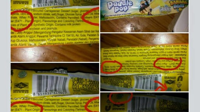 (HOAX) KOD Babi pada makanan?