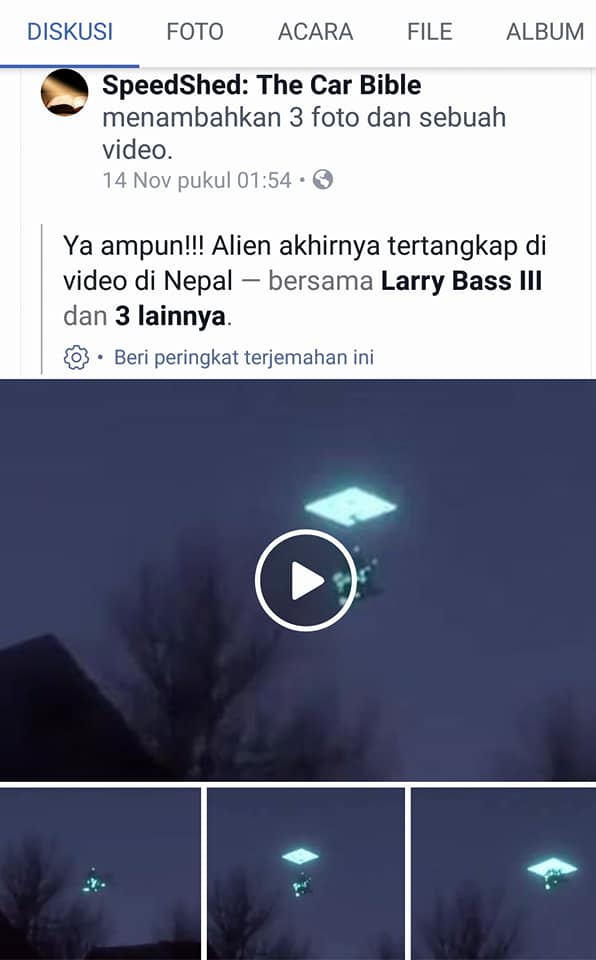 [Hoax] Pesawat Ufo Di Nepal/Colorado US