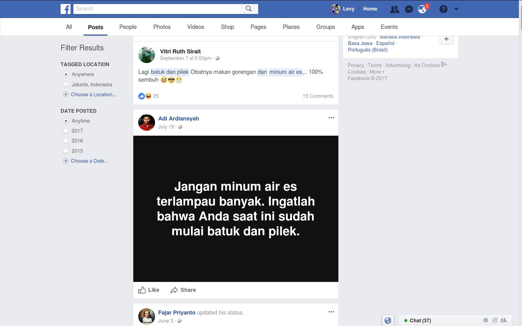 [EDUKASI] “Sering Minum Es Dapat Sebabkan Batuk dan Pilek”