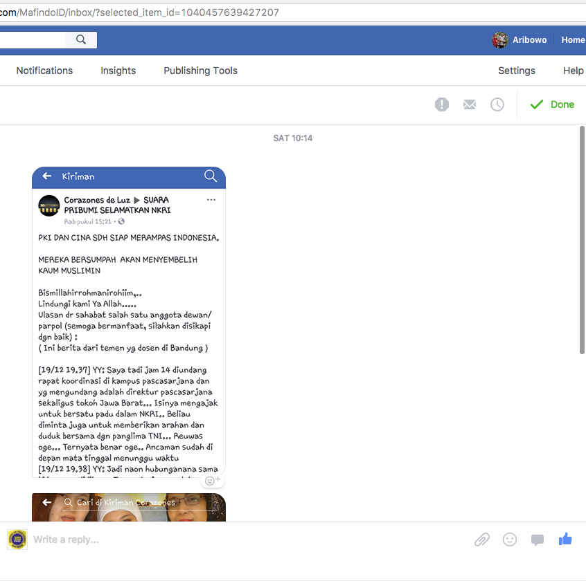 [HOAX] “PKI DAN CINA SDH SIAP MERAMPAS INDONESIA.”