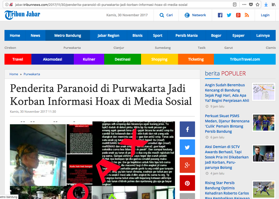 [HOAX] “Modus Pencabulan Dan Pembiusan Oleh Pengamen di Angkutan Kota Purwakarta”