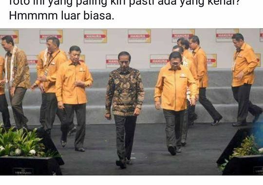 [DISINFORMASI+FITNAH] Foto Munas Partai Hanura ada Ahok