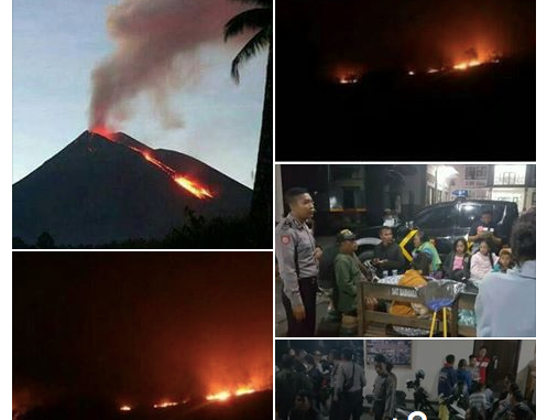 [KLARIFIKASI] Foto Letusan Gunung Agung