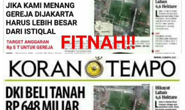 [HOAX] Jika Kami Menang Gereja di Jakarta Harus Lebih Besar dari Istiqlal