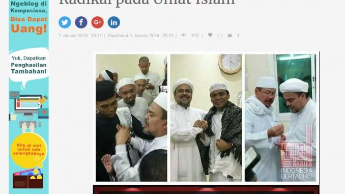 [HOAX + HASUT] 2018, REZIM JOKOWI SEMAKIN RADIKAL PADA UMAT ISLAM