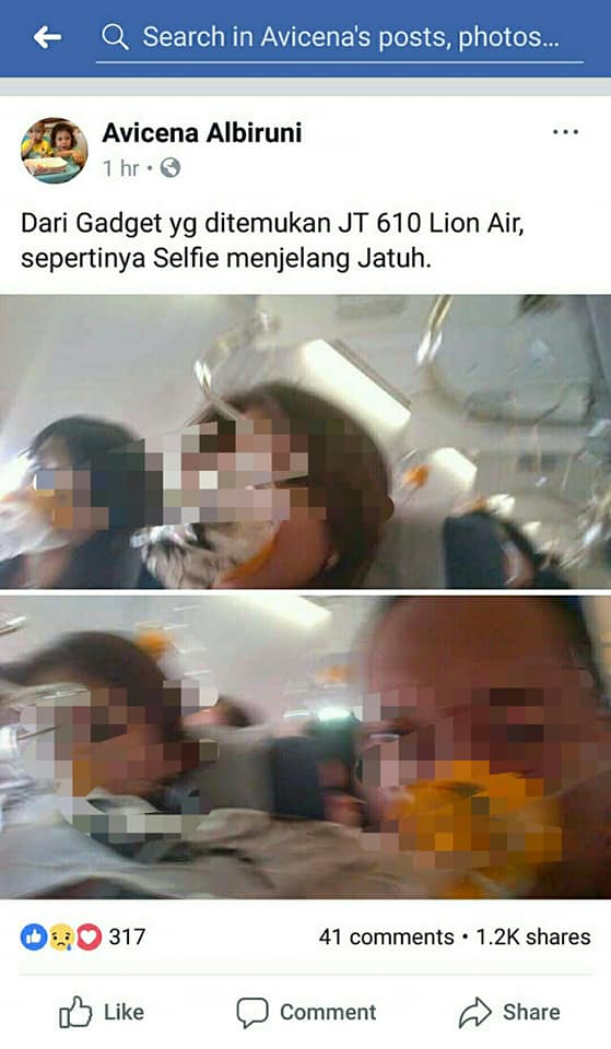 [DISINFORMASI] “Dari Gadget yg ditemukan JT 610 Lion Air”