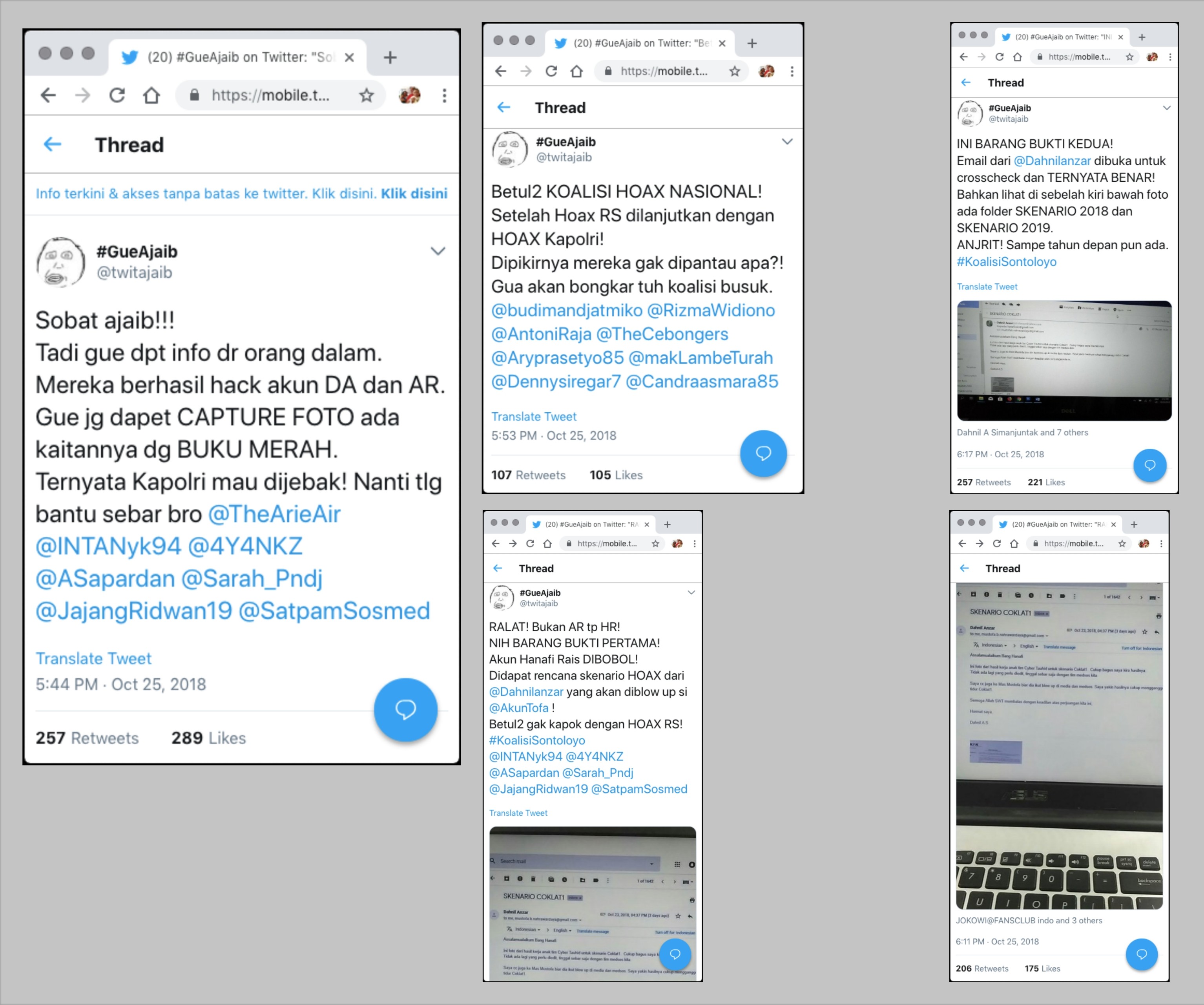 [HOAKS] “SKENARIO COKLAT1”