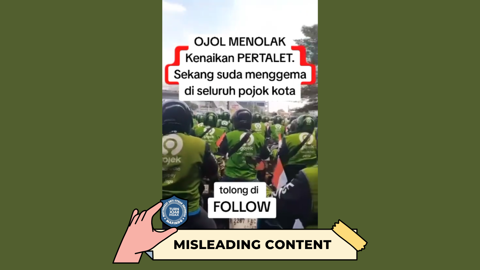 [SALAH] Ojol Demo Kenaikan Pertalite



